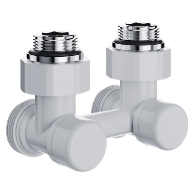 Купить Узел нижнего подключения Royal Thermo Design угловой 1/2"х3/4" EK (белый) 