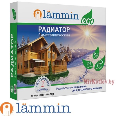 Биметаллический радиатор Lammin ECO BM-500-80-10 фото 3