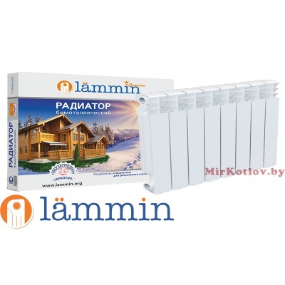 Купить Биметаллический радиатор Lammin Premium [BM-350-80] 