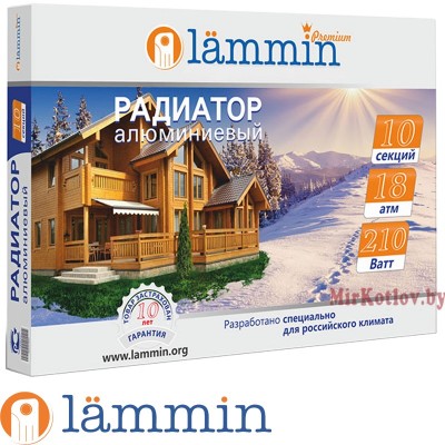 Алюминиевый радиатор Lammin Premium AL-500-100 фото 4
