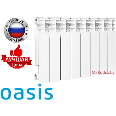 Купить Алюминиевый радиатор Oasis 350-80 ECO (РОССИЯ) 
