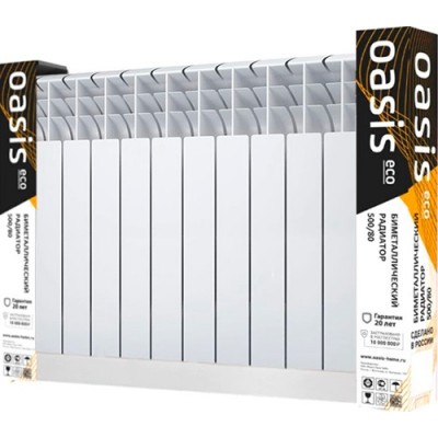 Купить Биметаллические радиаторы OASIS 500/80/10 ЭКО 