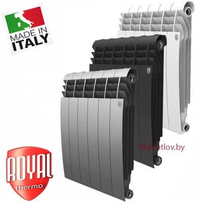 Биметаллический радиатор Royal Thermo BiLiner 500 Silver Satin (1 сек)