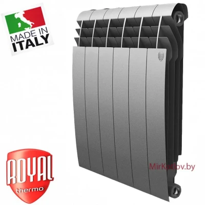 Биметаллический радиатор Royal Thermo BiLiner 500 Silver Satin (1 сек)