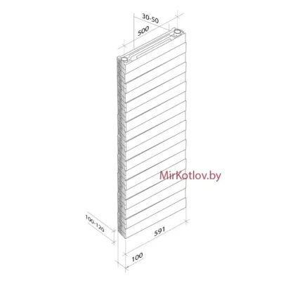 Биметаллический радиатор Royal Thermo Pianoforte Tower 500 Bianco Traffico (18 сек)