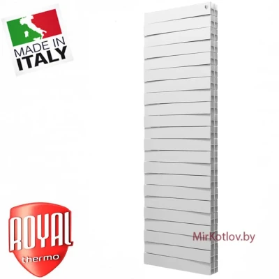 Биметаллический радиатор Royal Thermo Pianoforte Tower 500 Bianco Traffico (18 сек)