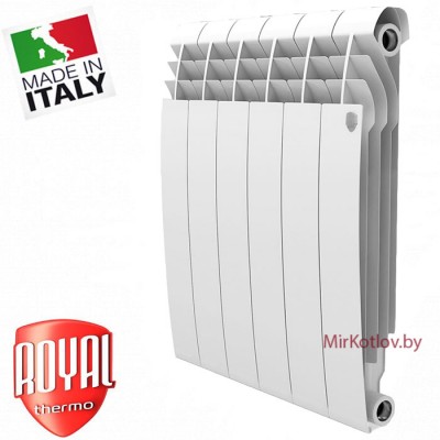 Биметаллический радиатор Royal Thermo BiLiner 500 Bianco Traffico (10 секций) фото 9