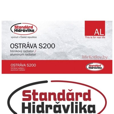 Радиатор алюминиевый Standard Hidravlika Ostrava S200 (200/96) фото 2