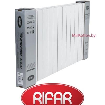 Биметаллический радиатор Rifar SUPReMO 500 (1 секция) фото 2