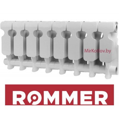 Алюминиевый радиатор Rommer Plus 200 (1 секция) фото 2