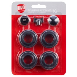 Набор присоединительный Royal Thermo 1/2" black