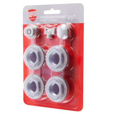 Набор присоединительный Royal Thermo 3/4" silver фото 1