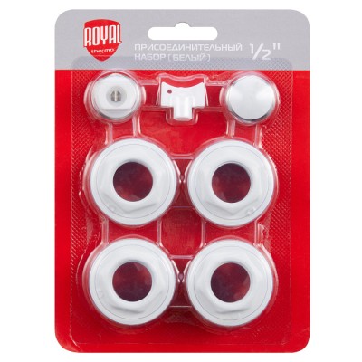 Купить Набор присоединительный Royal Thermo 1/2" white 