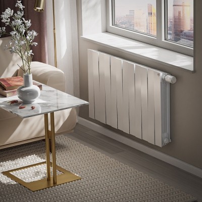 Биметаллический радиатор Royal Thermo PianoForte 500 Bianco Traffico VDR80 (4 сек) фото 3