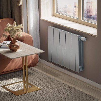 Биметаллический радиатор Royal Thermo PianoForte 500 Silver Satin VDR80 (10 сек) фото 3