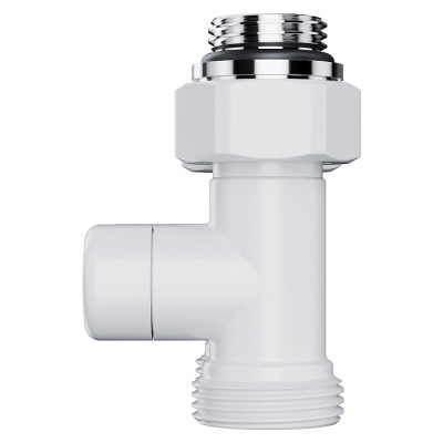 Узел нижнего подключения Royal Thermo Design прямой 1/2"х3/4" EK (белый) фото 3