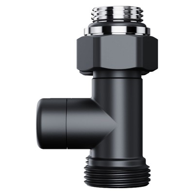 Узел нижнего подключения Royal Thermo Design прямой 1/2"х3/4" EK (черный) фото 3