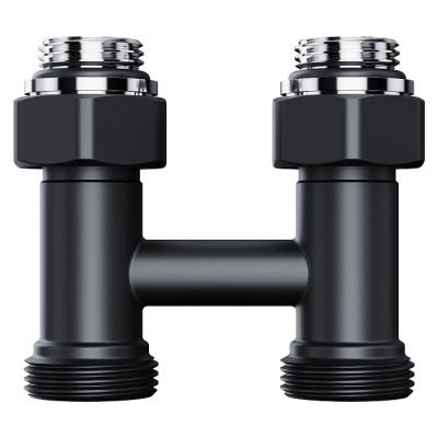 Узел нижнего подключения Royal Thermo Design прямой 1/2"х3/4" EK (черный) фото 4