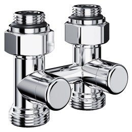 Узел нижнего подключения Royal Thermo Design прямой 1/2"х3/4" EK (хром)