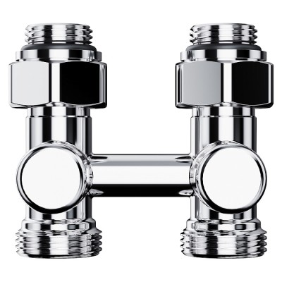 Узел нижнего подключения Royal Thermo Design прямой 1/2"х3/4" EK (хром) фото 2