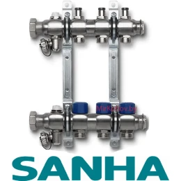 Гребенка (Коллектор) SANHA 1VT10DM 10 контуров (для теплого пола)