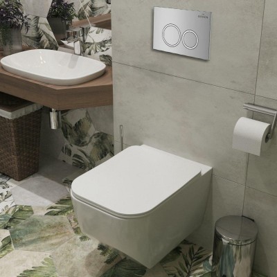 Комплект инсталляции Roxen StounFix Slim 518414 6 в 1 клавиша хром фото 9