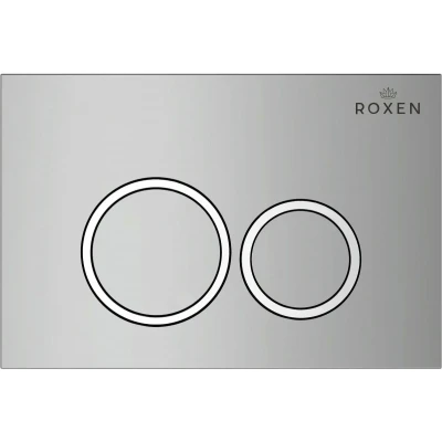 Инсталляция для подвесного унитаза Roxen StounFix Slim 710200 с клавишей смыва Santi 410260CH