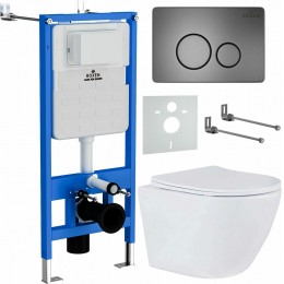 Комплект инсталляции Roxen StounFix Slim 624013 клавиша оружейная сталь