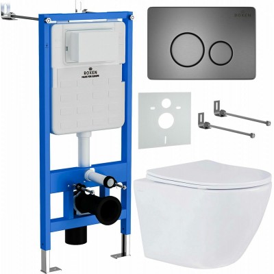 Купить Комплект инсталляции Roxen StounFix Slim 624013 клавиша оружейная сталь 