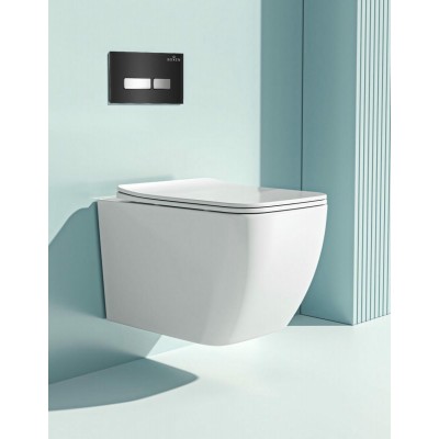 Комплект инсталляции Roxen StounFix Slim 646038 клавиша черная фото 6