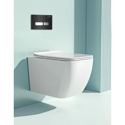 Комплект инсталляции Roxen StounFix Slim 646038 клавиша черная Комплект инсталляции Roxen StounFix Slim 646038 клавиша черная