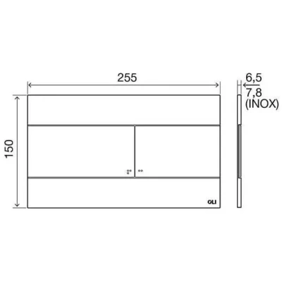 Инсталляция OLI 80 механическая (600151) + клавиша Slim белая (659041)