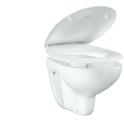 Инсталляция Eccellenza Tecnica с кнопкой хром и унитазом Grohe Lecico Perth