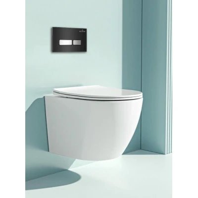 Комплект инсталляции Roxen StounFix Slim 642915 клавиша черная