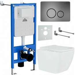 Комплект инсталляции Roxen StounFix Slim 625840 клавиша оружейная сталь