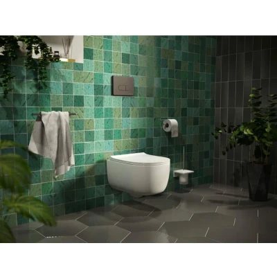 Инсталляция для унитаза Berges Novum D5 Soft Touch с черной кнопкой 040235
