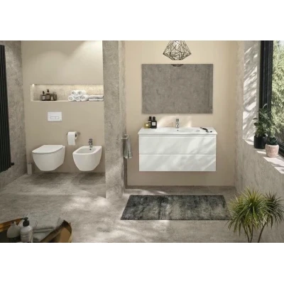 Инсталляция с унитазом Ideal Standard Tesi Aquablade + кнопка Oleas M3 белая Инсталляция с унитазом Ideal Standard Tesi Aquablade + кнопка Oleas M3 белая