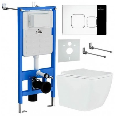 Купить Комплект инсталляции с унитазом Roxen StounFix Slim 550013 