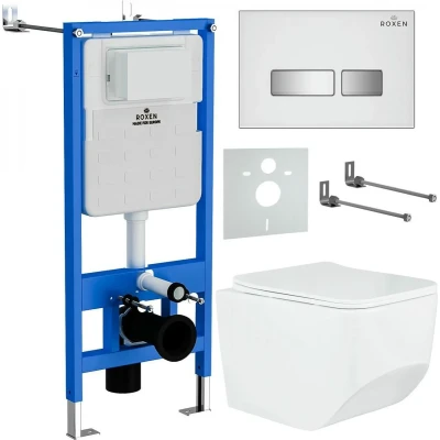 Комплект инсталляции Roxen StounFix Slim 639404 белый Комплект инсталляции Roxen StounFix Slim 639404 белый