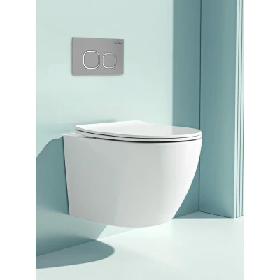 Комплект инсталляции Roxen StounFix Slim 557682 клавиша хром матовый Комплект инсталляции Roxen StounFix Slim 557682 клавиша хром матовый