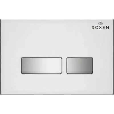 Инсталляция для подвесного унитаза Roxen StounFix Slim 710200 с клавишей смыва Glass 430280W Инсталляция для подвесного унитаза Roxen StounFix Slim 710200 с клавишей смыва Glass 430280W