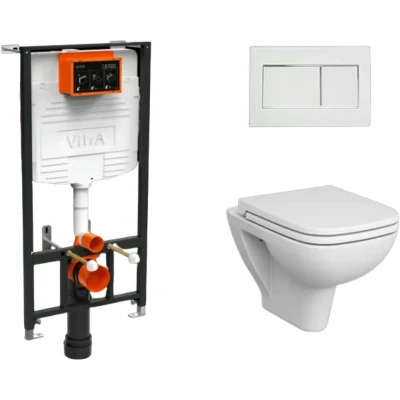 Унитаз подвесной Vitra S20 L-box 9004B003-7207 инсталляция с клавишей, унитазом и сиденьем Унитаз подвесной Vitra S20 L-box 9004B003-7207 инсталляция с клавишей, унитазом и сиденьем