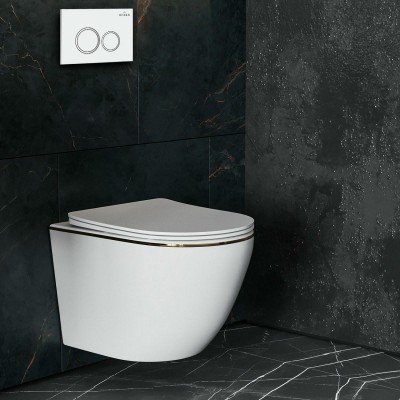 Комплект инсталляции Roxen StounFix Slim 728092 клавиша белый глянец фото 3
