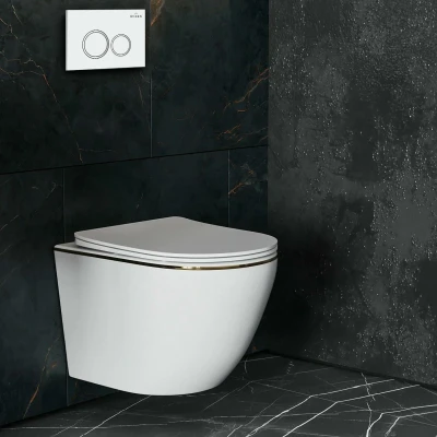 Комплект инсталляции Roxen StounFix Slim 728092 клавиша белый глянец