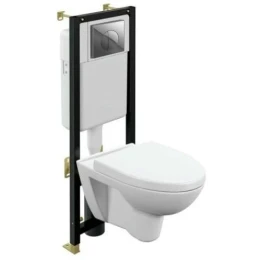 Унитаз подвесной с инсталляцией Cersanit Parva CO DPL EO