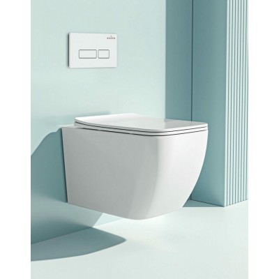Комплект инсталляции Roxen StounFix Slim 571468 клавиша белый глянцевый фото 6