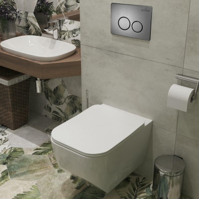 Комплект инсталляции Roxen StounFix Slim 632475 клавиша оружейная сталь фото 7
