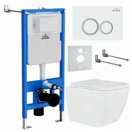 Комплект инсталляции с унитазом Roxen StounFix Slim 503394