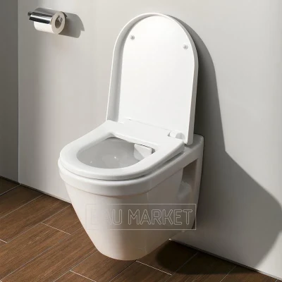 Унитаз подвесной Vitra S50 Rim-ex в комплекте с инсталляцией Viega Eco и сиденьем Lucy New