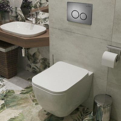 Комплект инсталляции Roxen StounFix Slim 625840 клавиша оружейная сталь фото 8